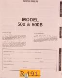 Rivet-Rivet 500 and 500B, Rivet Stting Machine, Service Manual-500-500B-01